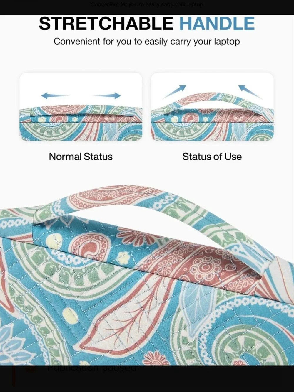 Bagsmart Paisley-Print Tablet Sleeve